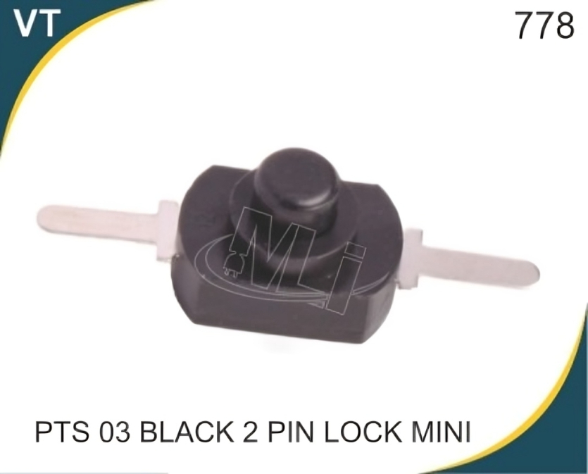 PTS 03 BLACK 2 PIN LOCK MINI