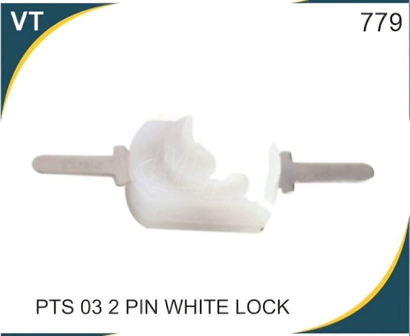PTS 03 2 PIN White Lock