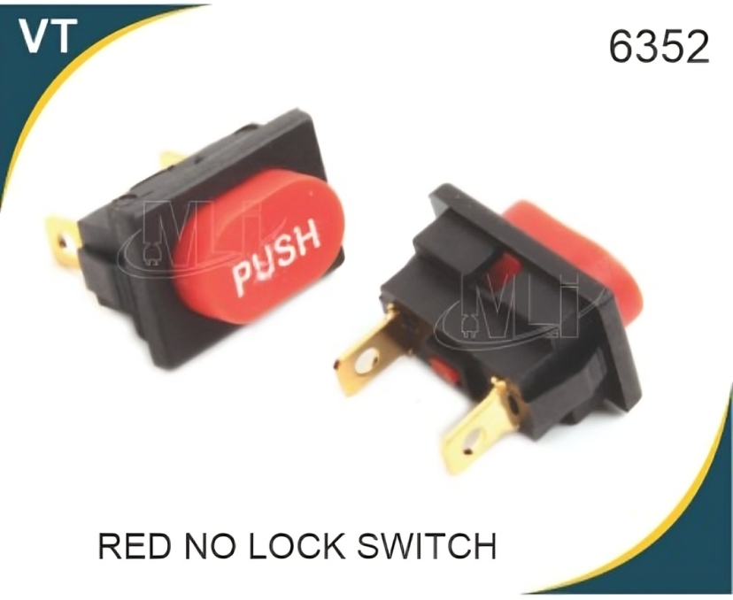RED NO-LOCK SWITCH