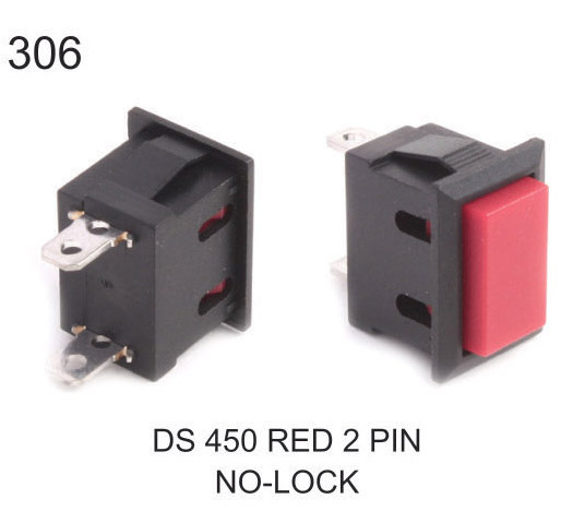 DS 450 RED 2 PIN NO-LOCK