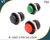 Push Button R 13507 2 Pin No Lock - Automation Grade: Manual