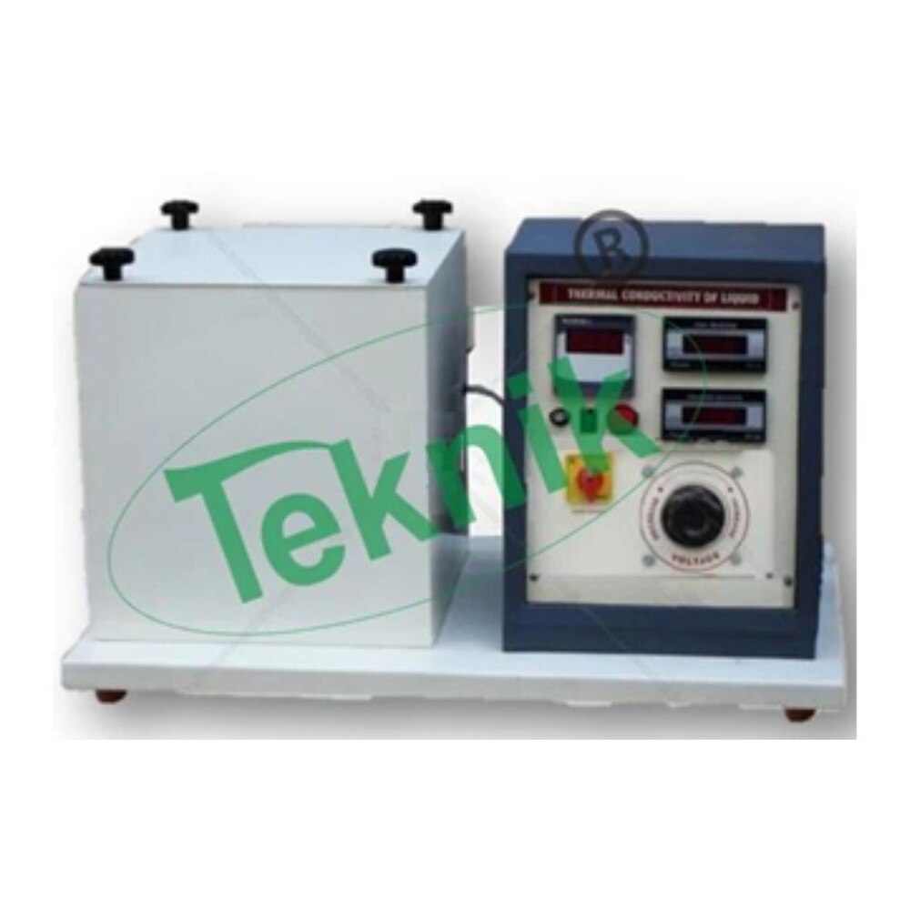 Thermal Conductivity of Liquids Apparatus - Copper Plates, 170mm Height, 100mm Diameter | Heat Transfer Lab Equipment, Digital Voltmeter, Multichannel Temperature Indicator