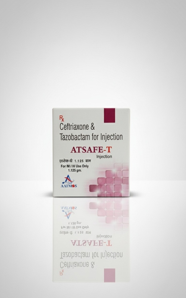 ATSAFE -T INJ CEFTRIAXONE & TAZOBACTAM FOR INJECTION