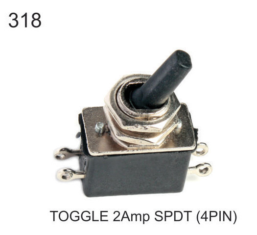 TOGGLE 2 AMP SPDT 4 PIN