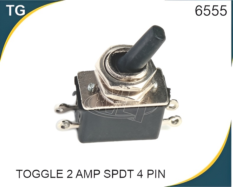 TOGGLE SWITCH 2 AMP SPDT 4 PIN