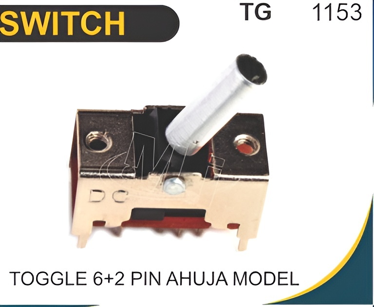 TOGGLE SWITCH 6+2 PIN AHUJA MODEL