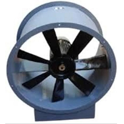 380V 415V 440V Tube Axial Fan With Inlet Filter - Color: Grey