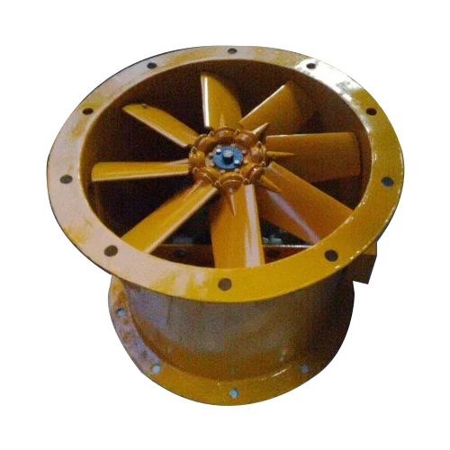 Mild Steel Tube Axial Flow Fan For Industrial - Color: Brown