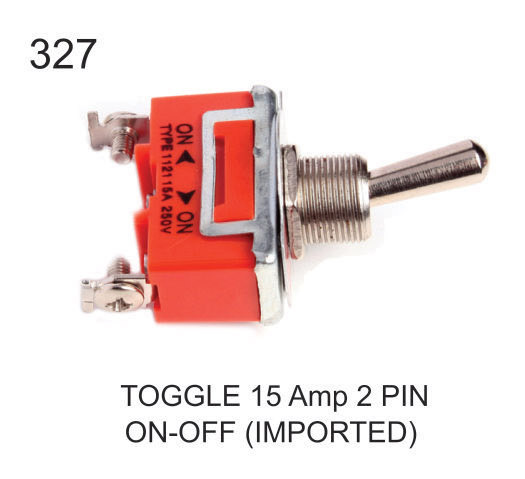 TOGGLE 15 AMP 2 PIN ON-OFF (IMPORTED )
