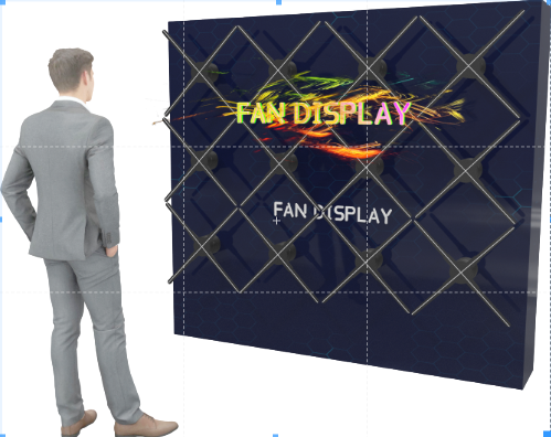 3d hologram display fan 42 cm