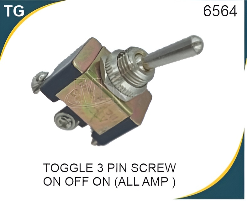 TOGGLE SWITCH 3 PIN SCREW ON-OFF-ON