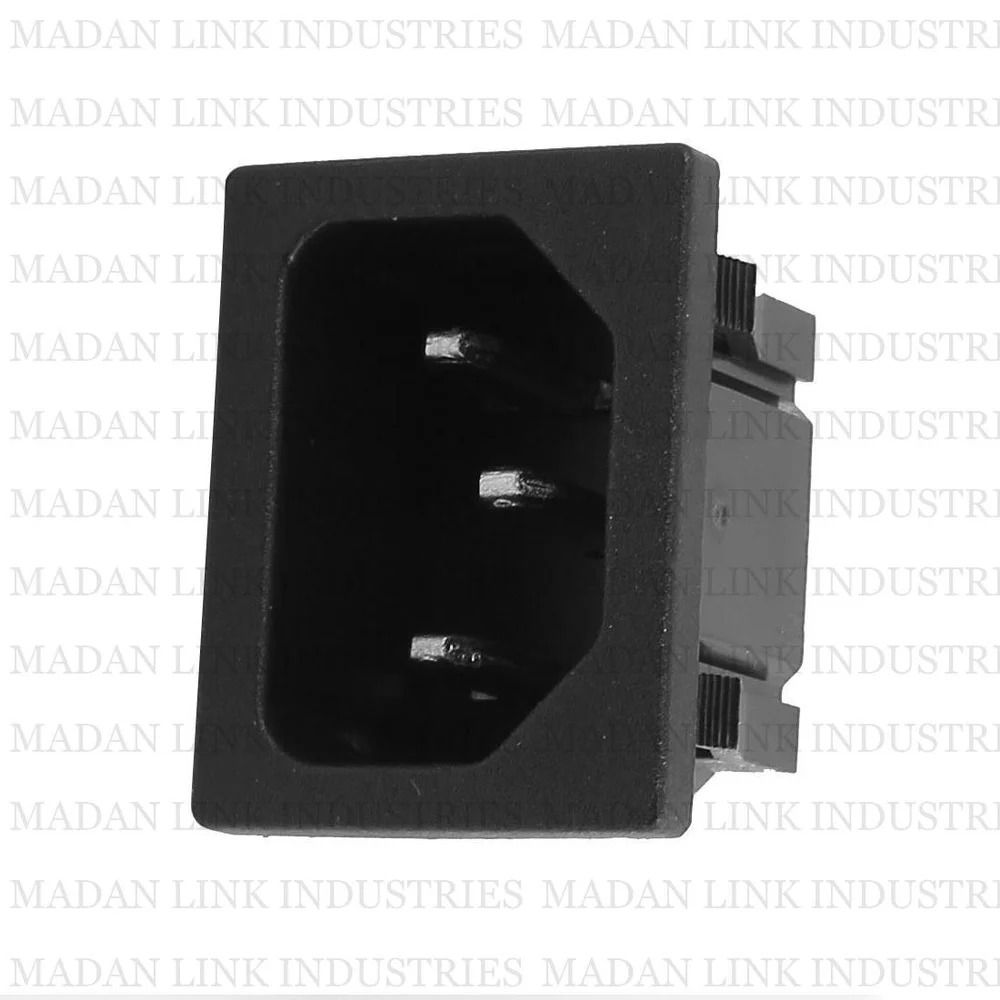 Ac Sockets Press Fit - High-quality Pvc, Compact Black Design | Easy Press-fit Installation, Compatible With Multiple Ac Voltages