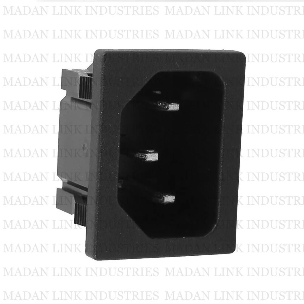 Ac Sockets Press Fit - High-quality Pvc, Compact Black Design | Easy Press-fit Installation, Compatible With Multiple Ac Voltages