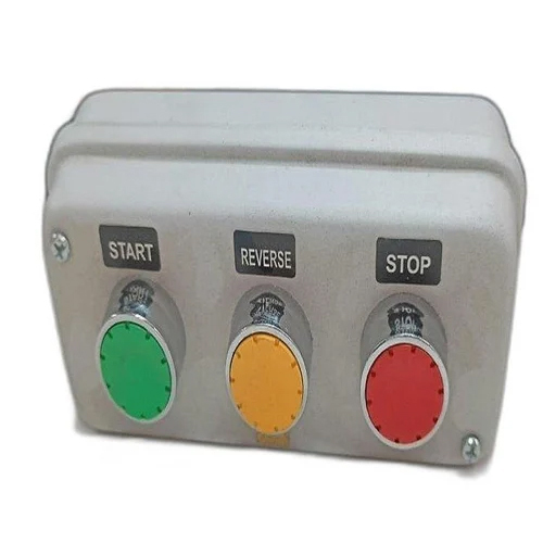 Push Button Control Station - High-Quality Metal, Grey Color | Max Current 5 Ampere, Rated Voltages 12V, 24V, 48V, 110V, High Insulation Resistance