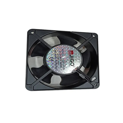 Jigo Metal 4 Inch Panel Cooling Fan - Metal Construction, 4 Inch Size, Black Color, 12 Ampere Power, 220 Volt Electric | Reliable & Durable Cooling Solution
