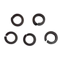 Rt-10773 Single Coil Spring Washer - Mild Steel, Customized Size, Black Color | Polished Surface, Flexible Design For Heavy-duty Industrial Use