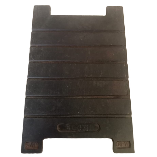 T-3711 Grooved Rubber Pad - Color: Black