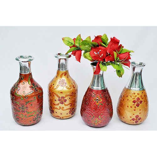 Dhflv-0194 Metal Flower Vase - Color: Multicolor