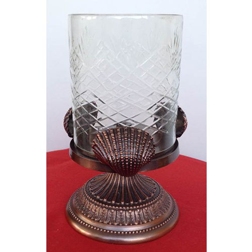 Arc-8039 Metal Hurican Candle Holder - Finishing: Polishing