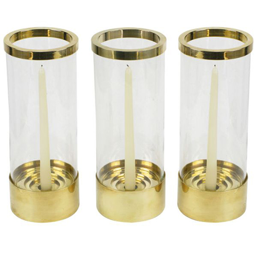 Arc-8029 Metal Decorative Hurican Candle Holder - Finishing: Polishing