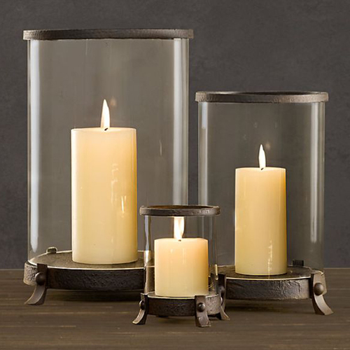 Arc-8027 Metal Decorative Hurican Candle Holder - Finishing: Polishing