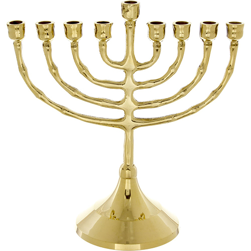 Dh-Mcd-0010 Decorative Menorah Candle Holder - Finishing: Polishing