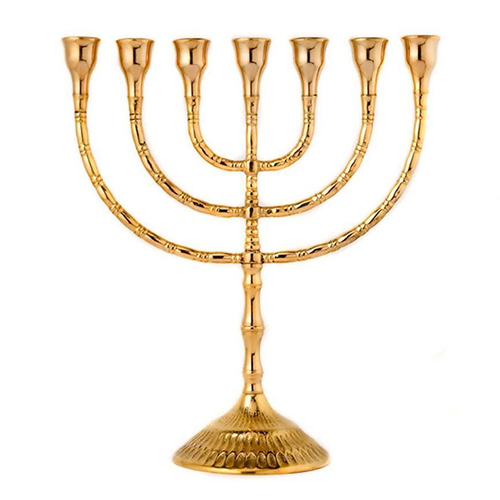 Dh-Mcd-0007 Decorative Menorah Candle Holder - Finishing: Polishing