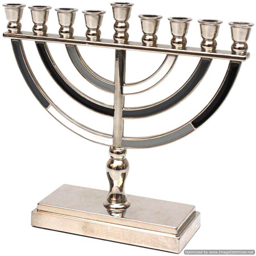 Dh-Mcd-0005 Metal Decorative Menorah Candle Holder - Finishing: Polishing