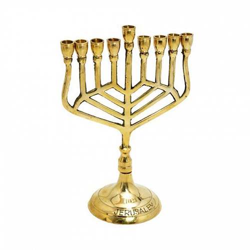 Dh-Mcd-0011 Metal Menorah Candle Holder - Finishing: Polishing