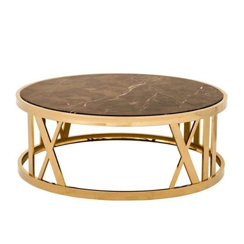 Deco-Table0036 Aluminium Table - Color: Golden