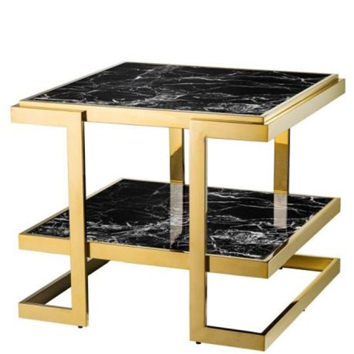 Deco-Table0037 Metal Aluminium Table - Color: Golden