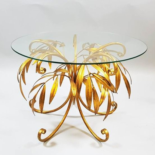 Deco-Table0022 Metal Aluminium Table - Color: Golden