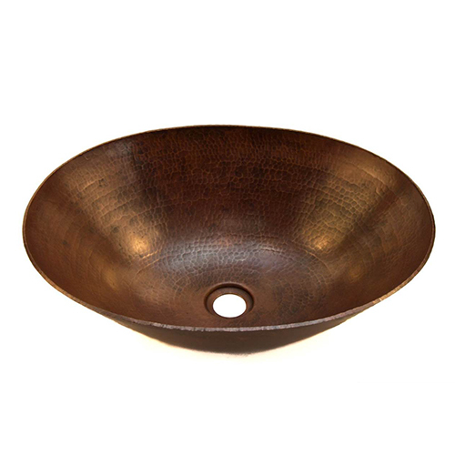 Arc-58016 Metal Copper Sink - Finish: Glossy