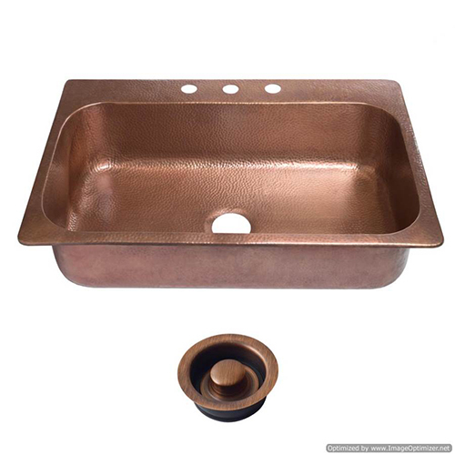 Arc-58014 Copper Sink - Finish: Glossy