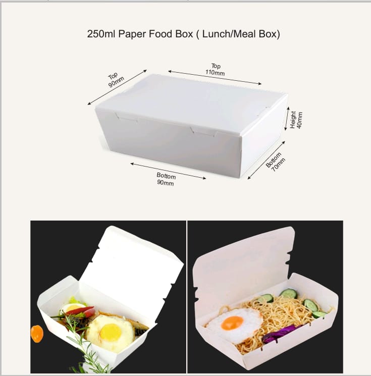 Paper Food Box Rectangle 500 ML