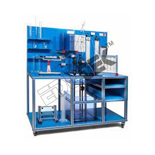 Fluid Properties & Hydrostatics Bench - Steel-framed, Mobile Design With Polythene Tank And Hand Pumps | Ideal For Fluid Mechanics Experiments, Spill Prevention