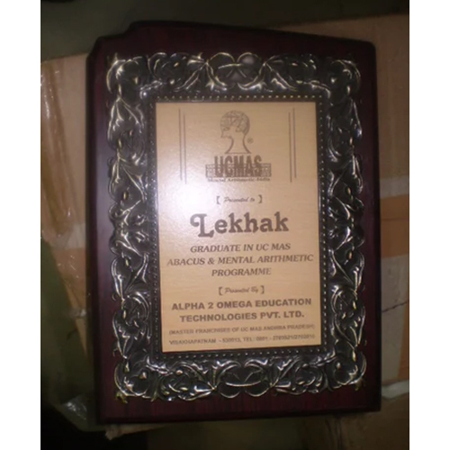 Gold Plated Plaque - High-quality Casting Various Sizes Elegant Black Finish - Includes Holder Attachment For Easy Display