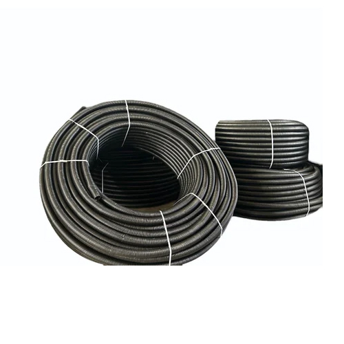 50mm Black Round Shape DWC HDPE Pipe