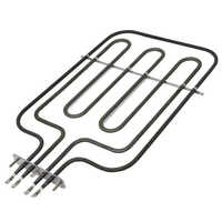 Finned Air Heater - Stainless Steel, 220 Volt Power, Sleek Black Design | Durable With Warranty, Efficient Convection Heating