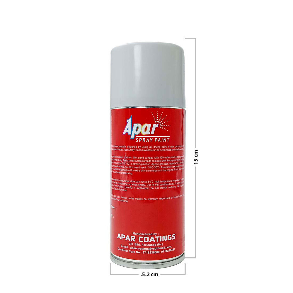 APAR  Spray Paint Pure White (RC Colour Name) Compatible for Volkswagen Tiguan and T-Roc Cars -225 ml (Pack of 1-Pcs)