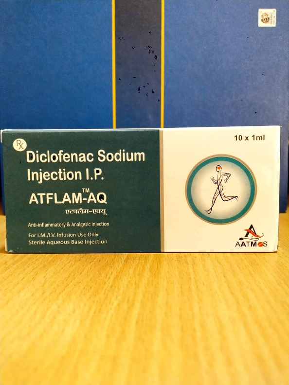 ATFLAM -AQ  INJ DICLOFENAC SODIUM INJECTION I.P