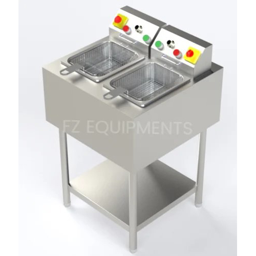 Double Bin Deep Fat Fryer (2) - Color: Silver