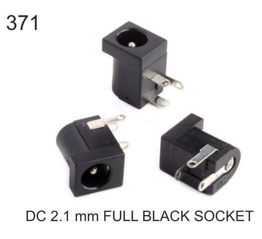 DC 2.1 MM FULL BLACK SOCKET
