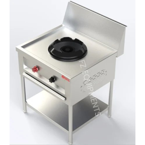 Chinese Single Burner Cooking Range - Color: Silver