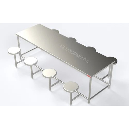 Stainless Steel Dining Table 8 Seater