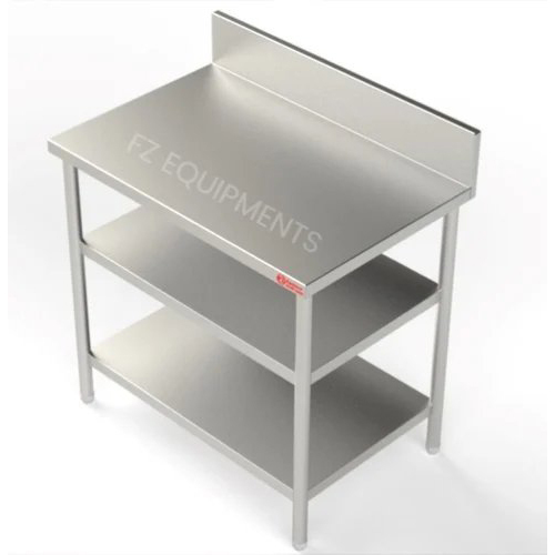 Stainless Steel Hotel Work Table - Color: Silver