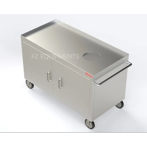 Stainless Steel Garbage Trolley - Capacity: 100 Kg