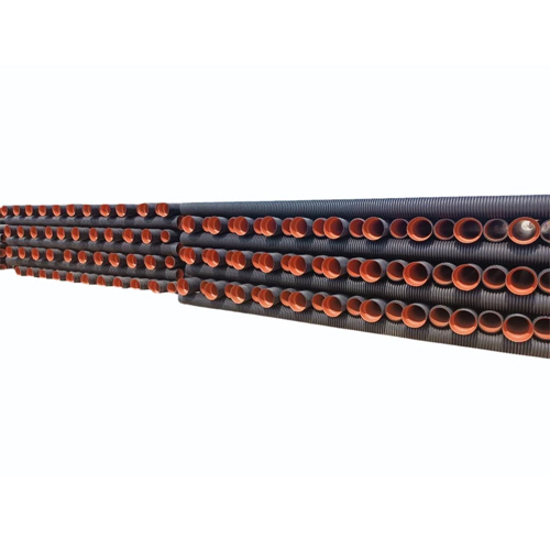 250mm Dwc Hdpe Pipe - 6m Length, Orange & Black, Uv Resistant, Corrosion-proof, Lightweight, Durable