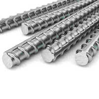 TATA Tiscon TMT Bar - 6 Millimeters Silver Polished Round Mild Steel 500D | Industrial-Grade Durability for Bridges and Dams