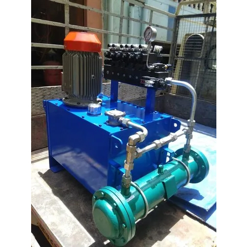 Hydraulic Power Pack With Oil Cooler - Color: Blue